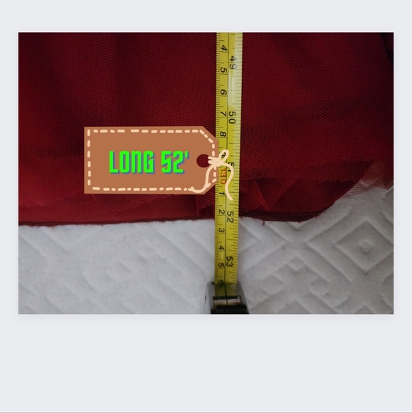 Vestido de fiesta Size # 16-17 color vino - Picture 5 of 7